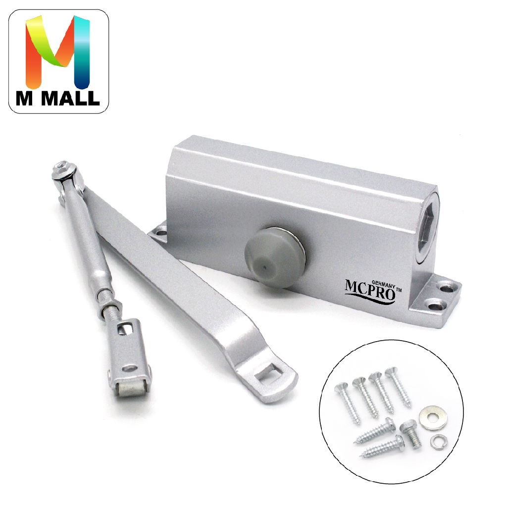 M Mall Adjustable Mounted Automatic Door Closer Silver Shopee