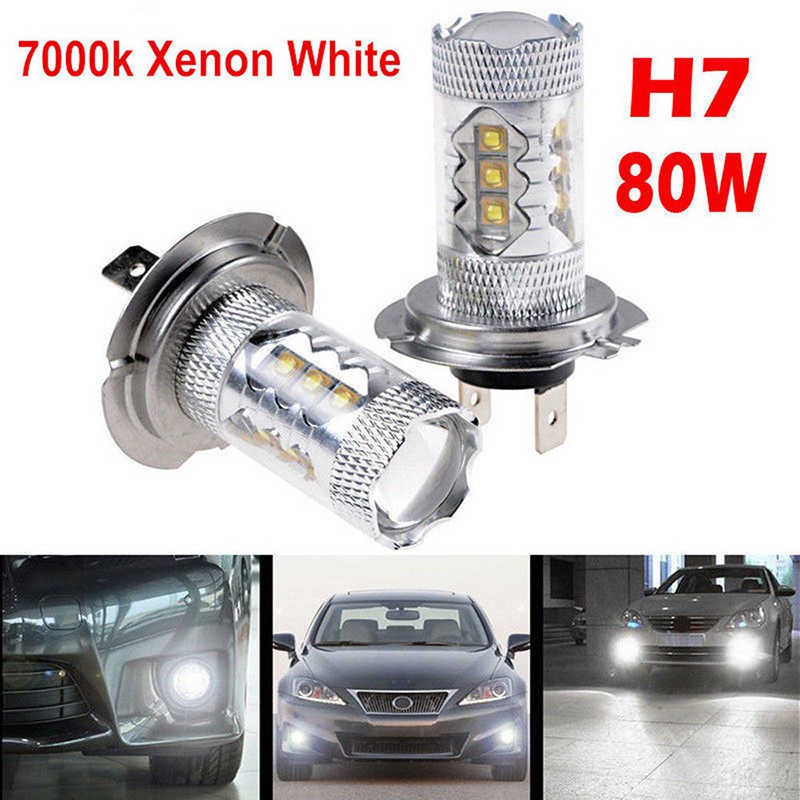 White 9005 Hb3 Led Headlight Bulbs Fog Drl Running Light Bulbs Conversion Kit X4