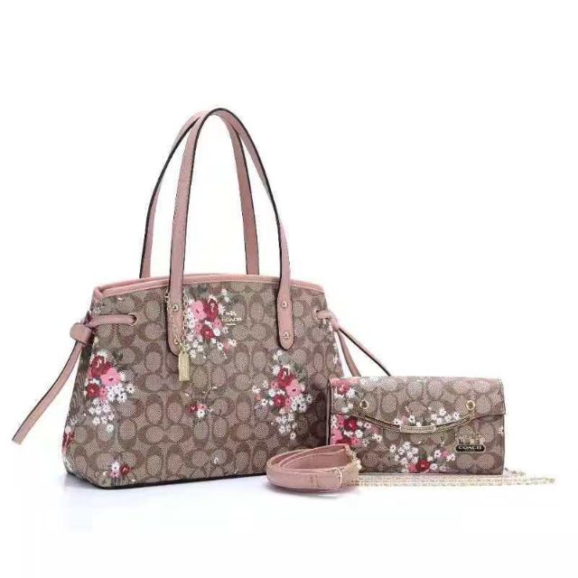 coach flower tote
