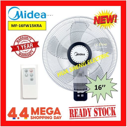 Ready Stock Midea Meck Isonic Wall Fan 16 Mf 16fw6h Shopee Malaysia