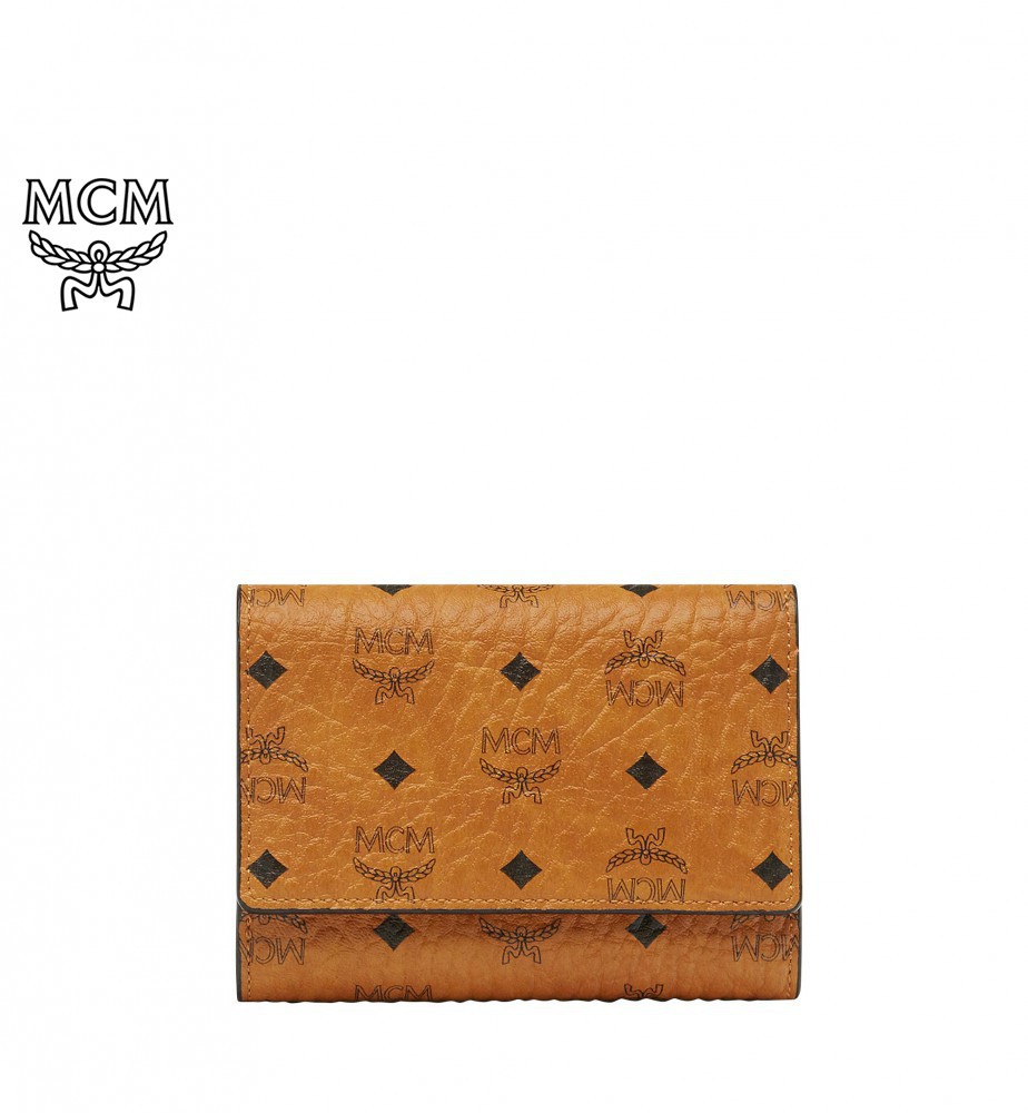 MCM Trifold Wallet in Visetos Original | Shopee Malaysia