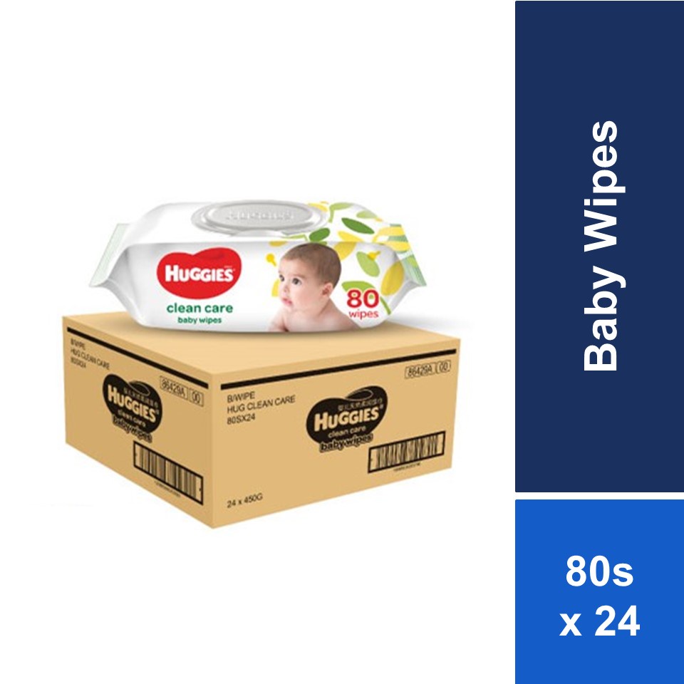 Huggies Baby Wipes Clean Care (80s x 24 packs) Shopee Malaysia
