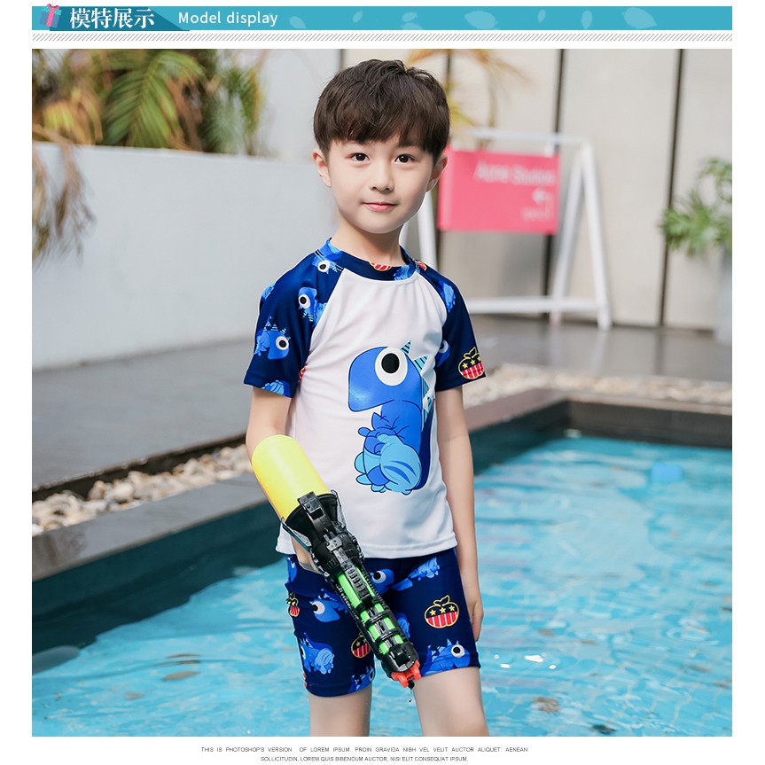 SHIP IN 24HRS CHILDREN SWIMMING SUIT BOY CUTE CARTOON BABY SWIMWEAR ...