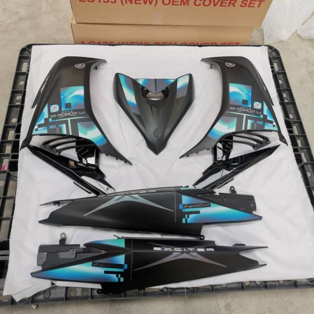 COVERSET YAMAHA 135 LC V2 V3 V4 V5 PELBAGAI DESIGN EXCITER ...