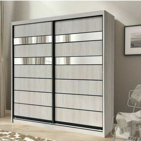 [Hotsale] 8ft 2 Sliding Wardrobe Solid Wood Big Storage of Clothing ...