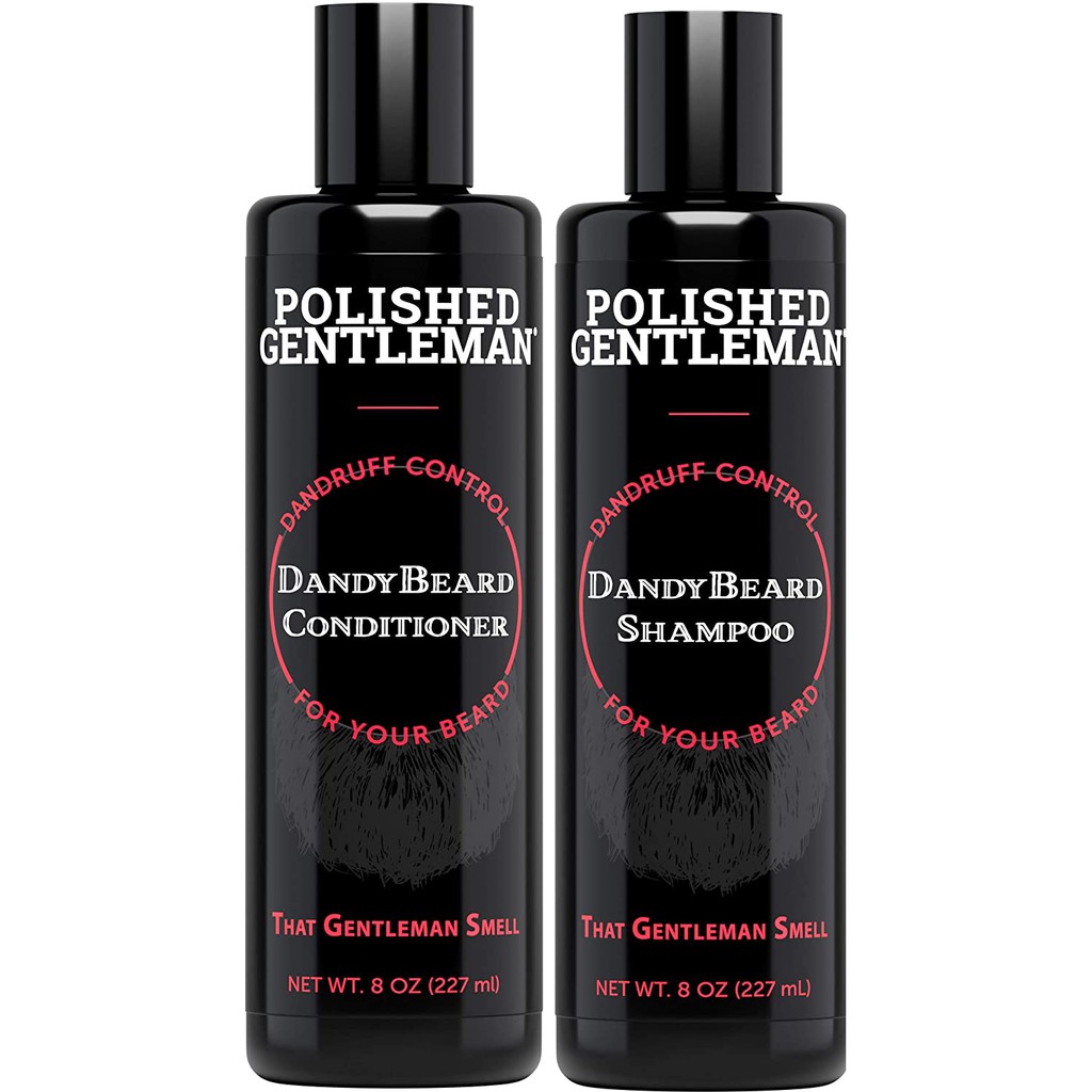 Beard Wash Shampoo and Conditioner Set For Beard Dandruff and Dry