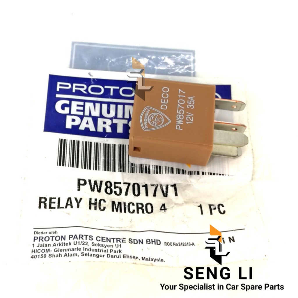 PROTON PREVE/ SAGA BLM FLX/ EXORA BOLD ORIGINAL POWER RELAY/ RELAY HC