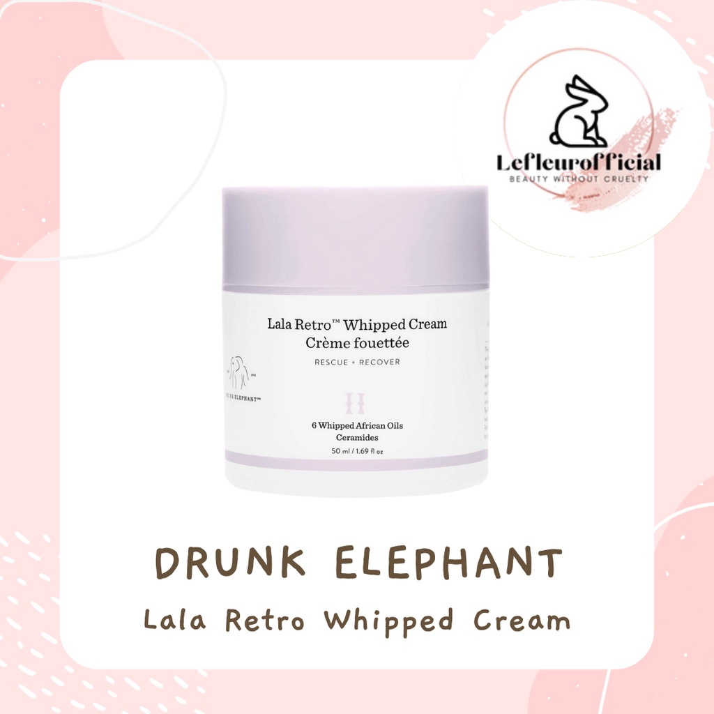 Drunk Elephant Lala Retro Whipped Moisturizer with Ceramides (w/o box