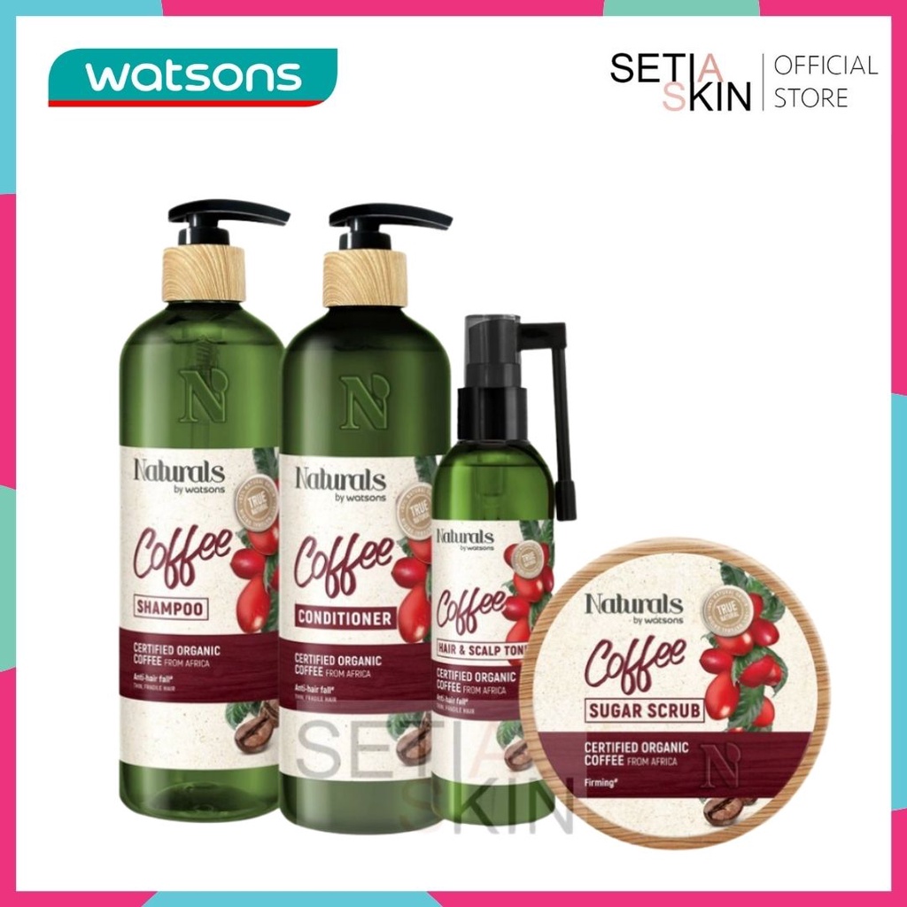 Naturals by WATSONS Coffee AntiHair Fall Shampoo/ Conditioner/ Hair