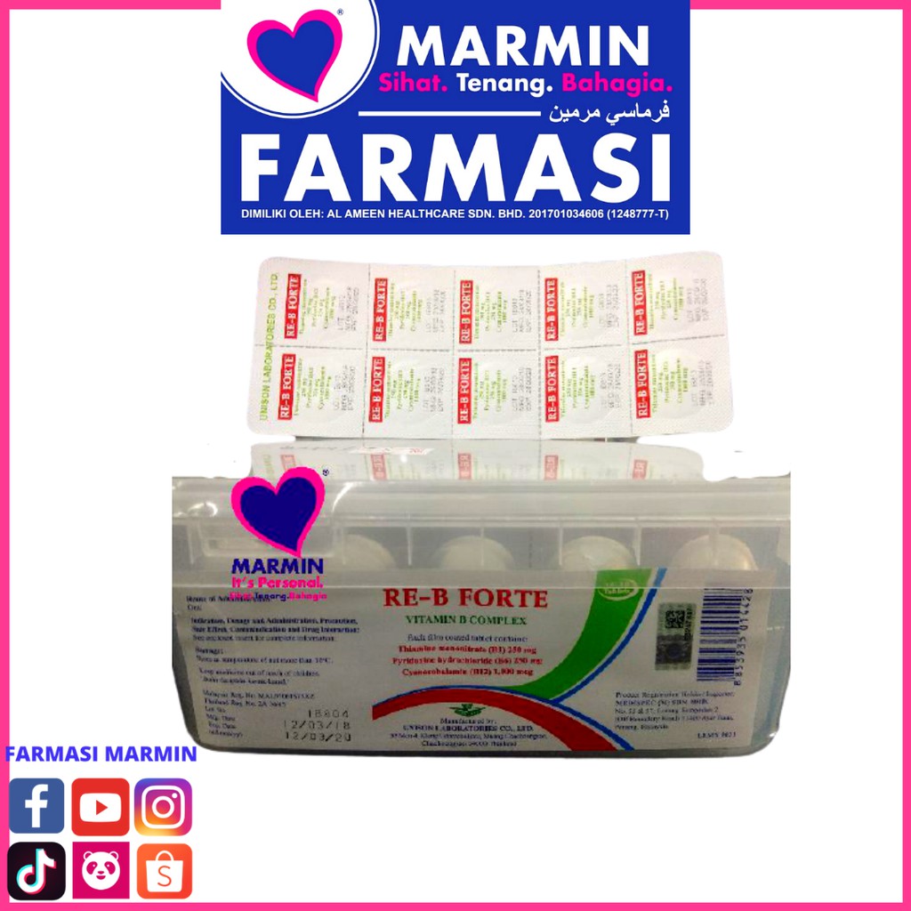 Re-B Forte Vitamin B Complex 100's | Shopee Malaysia