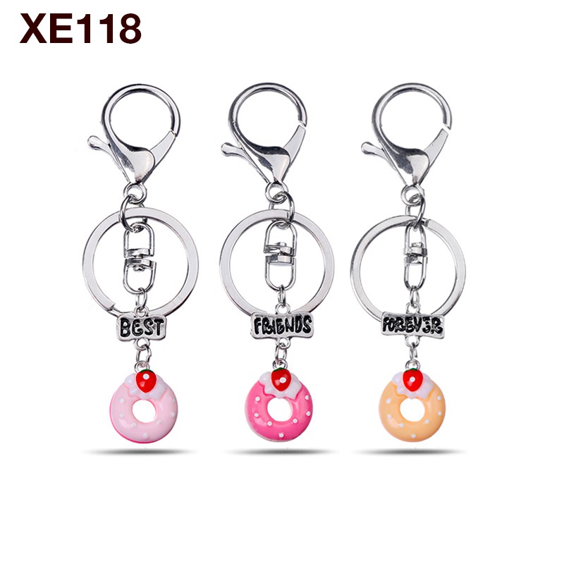 7Morning Vintage Call Phone Girl 3PCS/Set Keychain BFFs Necklaces Keychain 
