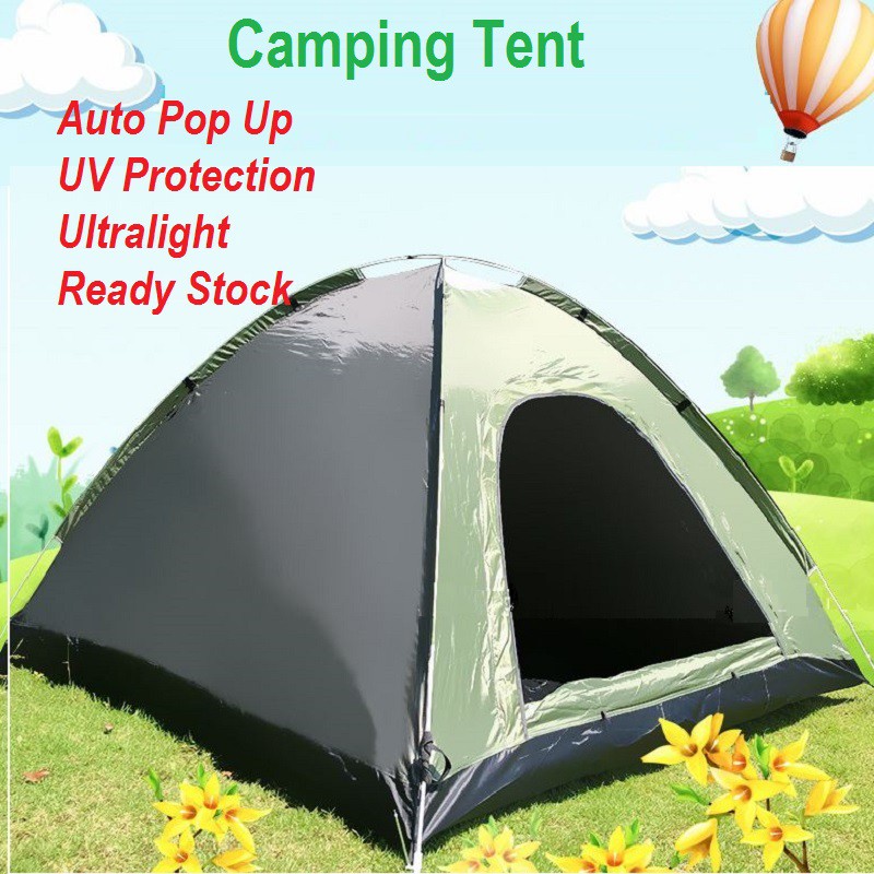 Outdoor Travel  Camping  Tent  3 To 4 Person Automatic Pop Up 