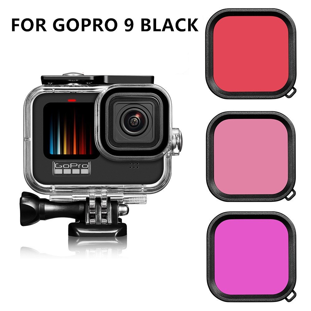 Local Stock Telesin 50m Waterproof Housing Case For Gopro Hero 9 Black Diving Protective Underwater Dive Cover For Go Shopee Malaysia