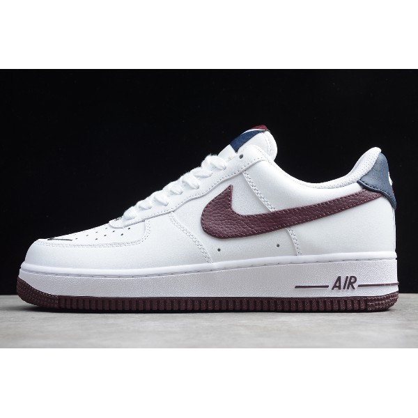 air force 1 white and maroon