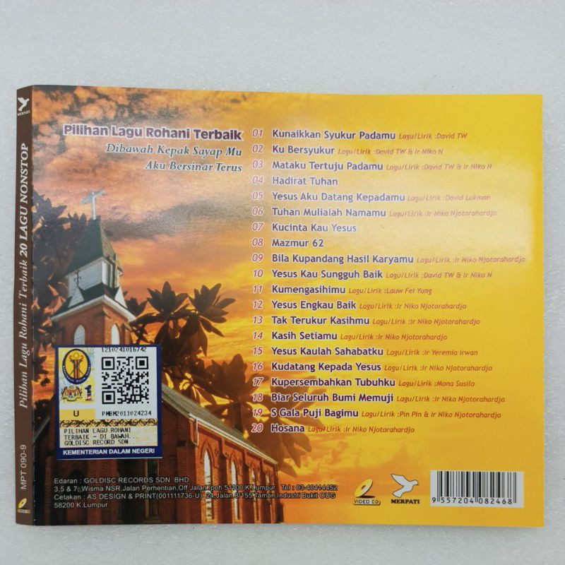 Lagu Lagu Rohani Mtv Karaoke Dvd Vcd Shopee Malaysia