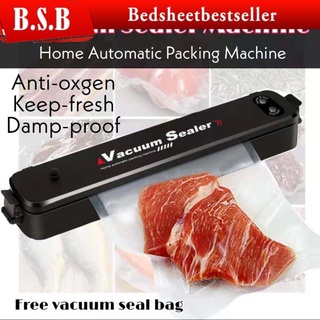 B.S.B Free 10Bag Sealer Kitchen Automatic Vacuum Seal Food Saver Vacuum Sealer Packaging Sealing Machine Vacuum Packer