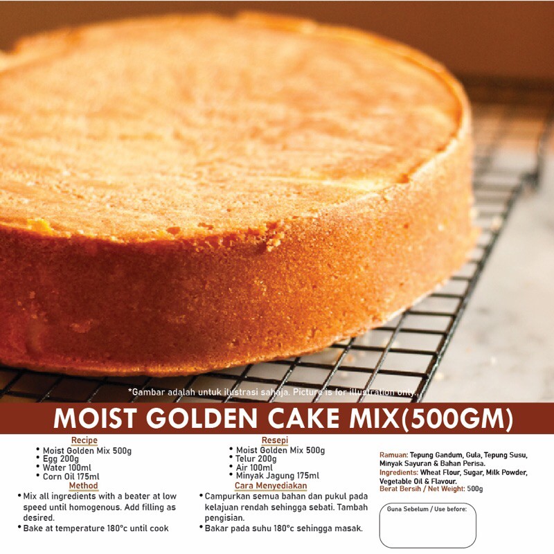 Moist Golden Cake Mix 500GM Shopee Malaysia