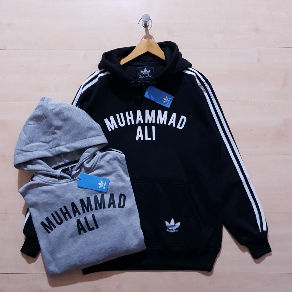Adidas X MUHAMMAD ALI BLACK AND HOODIE Jacket | JAKET HOODIE ADIDAS X MUHAMMAD ALI BLACK AND GREY | Shopee Malaysia
