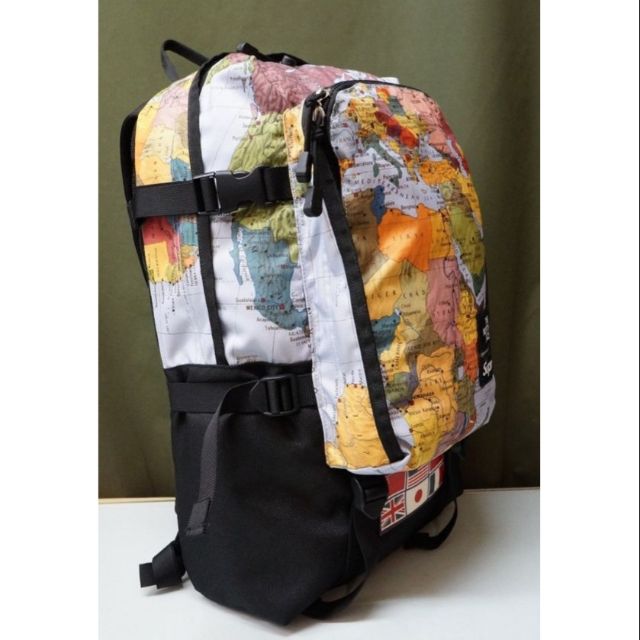 supreme map backpack