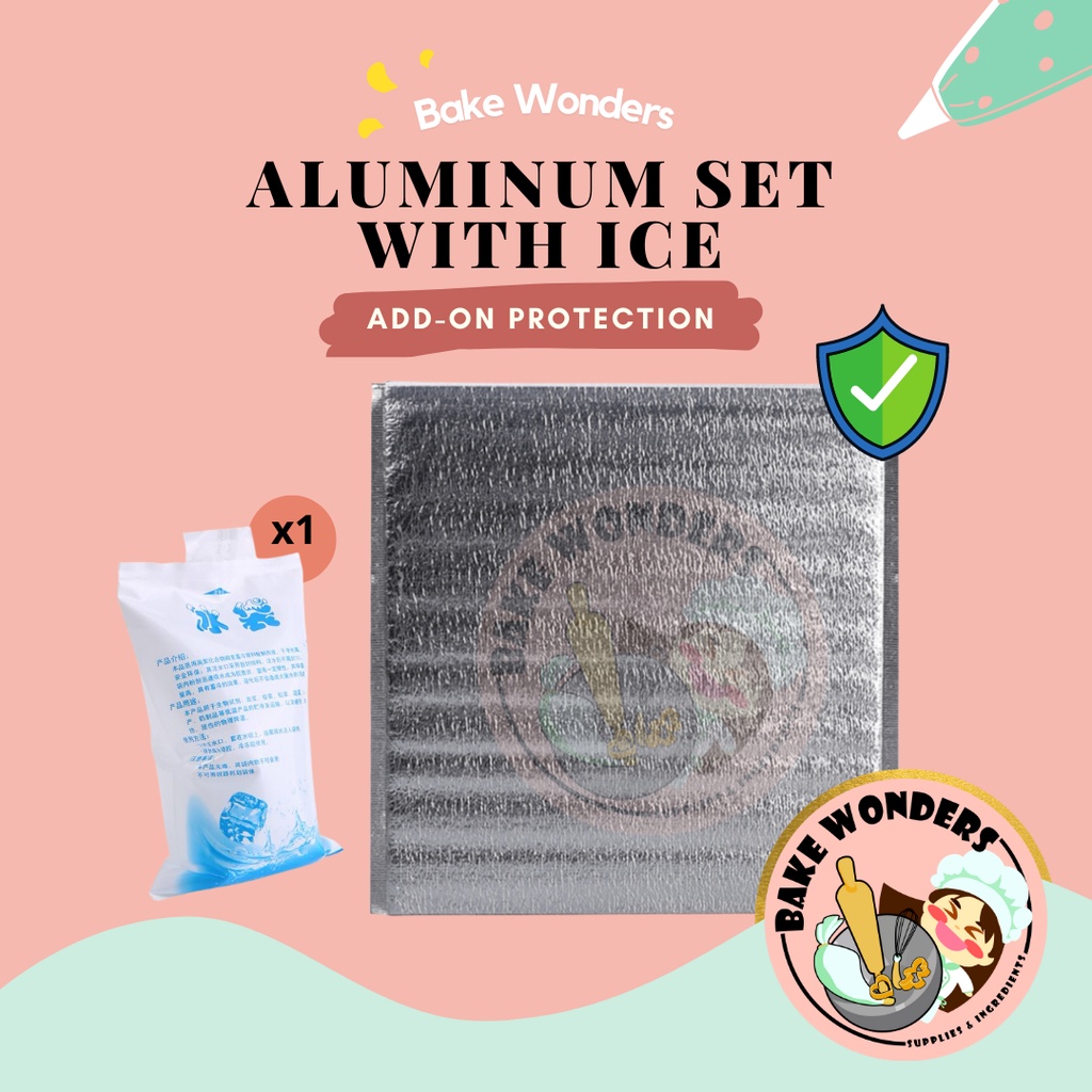 Aluminium Cooler Bag Set/ Aluminium Foil Cooler Bag + 1 Ice Pack