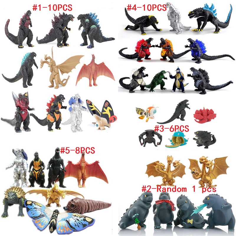 godzilla 3 inch figures