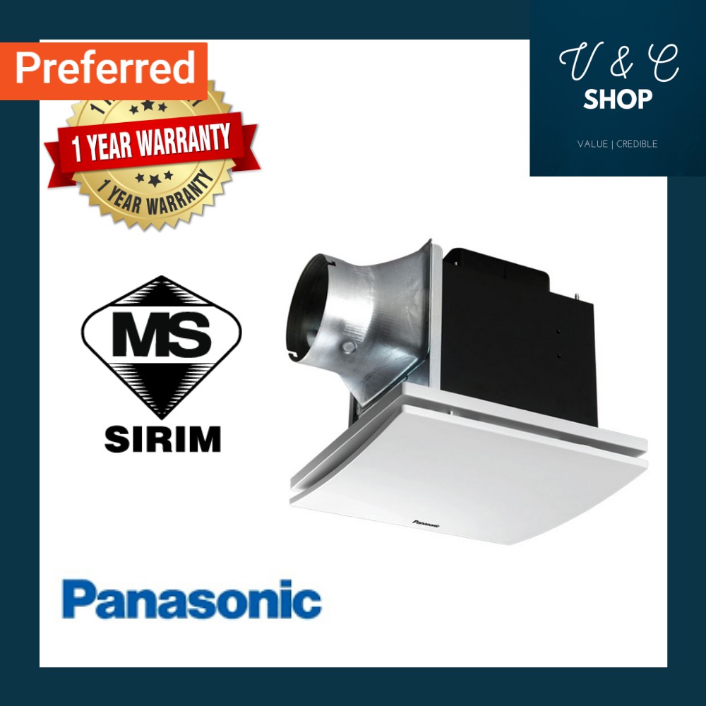 Panasonic Ceiling Mount Sirocco Ventilation Fan Shelly Lighting