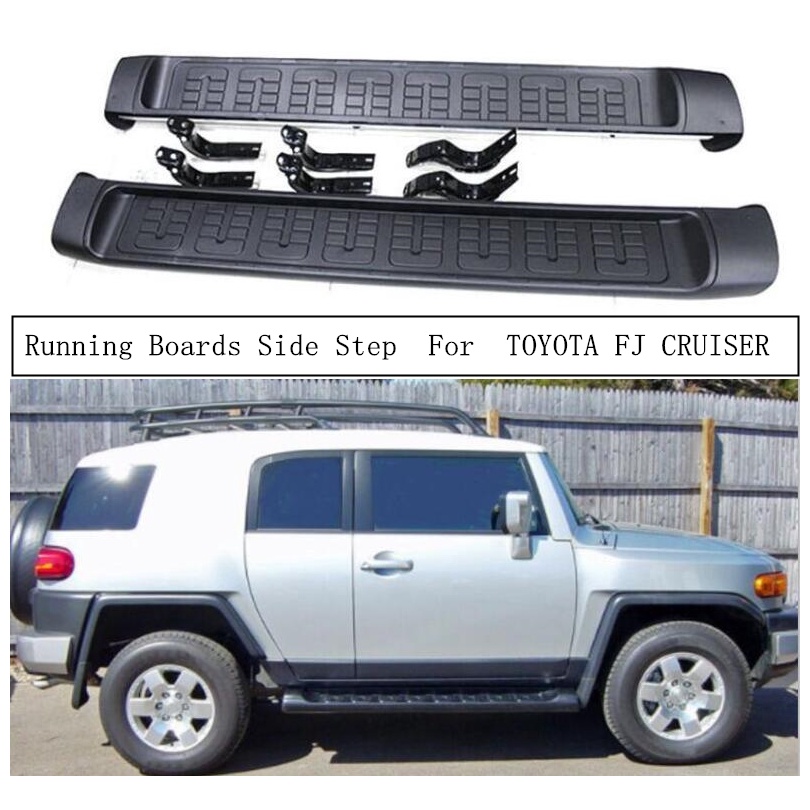 For TOYOTA FJ CRUISER 20072020 Running Boards Side Step Nerf Bar Pedals High Quality Auto