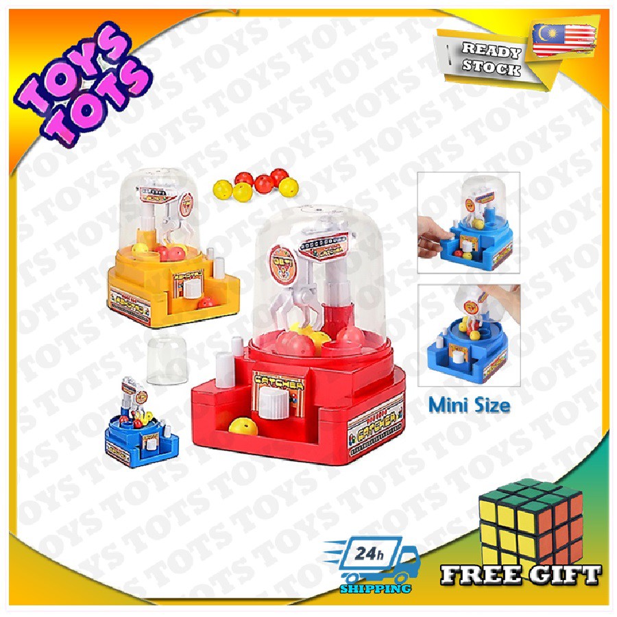 Kids Mini Ball Candy Ball Catch Machine Manual Catch Game Toy Shopee Malaysia