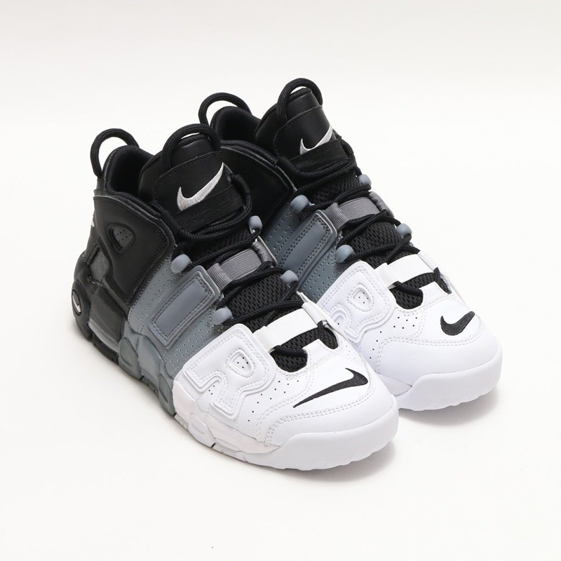 uptempo black and white grey