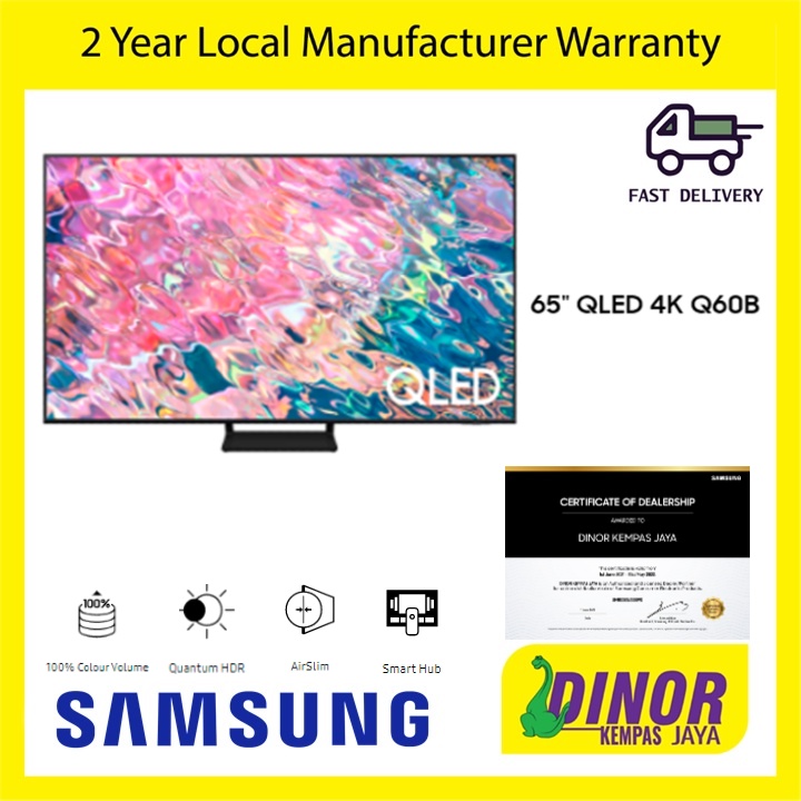 2022 SAMSUNG 65 Inch QLED 4K Smart TV QA65Q60BAKXXM Shopee Malaysia