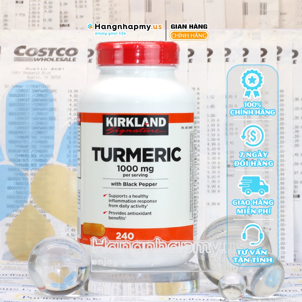 Kirkland Signature Turmeric Turmeric Essence oral tablet 1000 mg 240