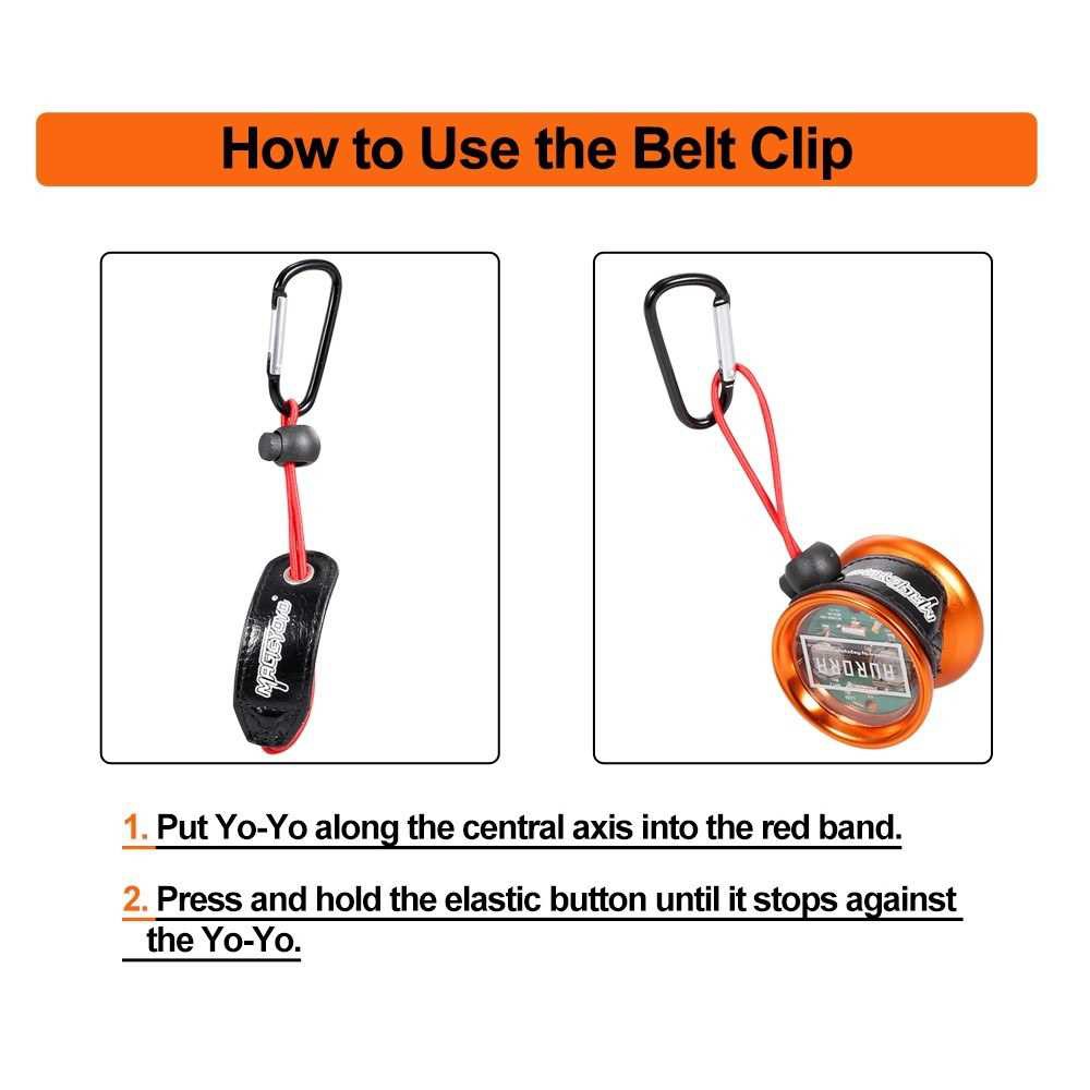 1PCS Metal Bearing Remover 1PCS Yoyo Belt Clip with Metal Hook Yoyo Ball Accessories QAHM 