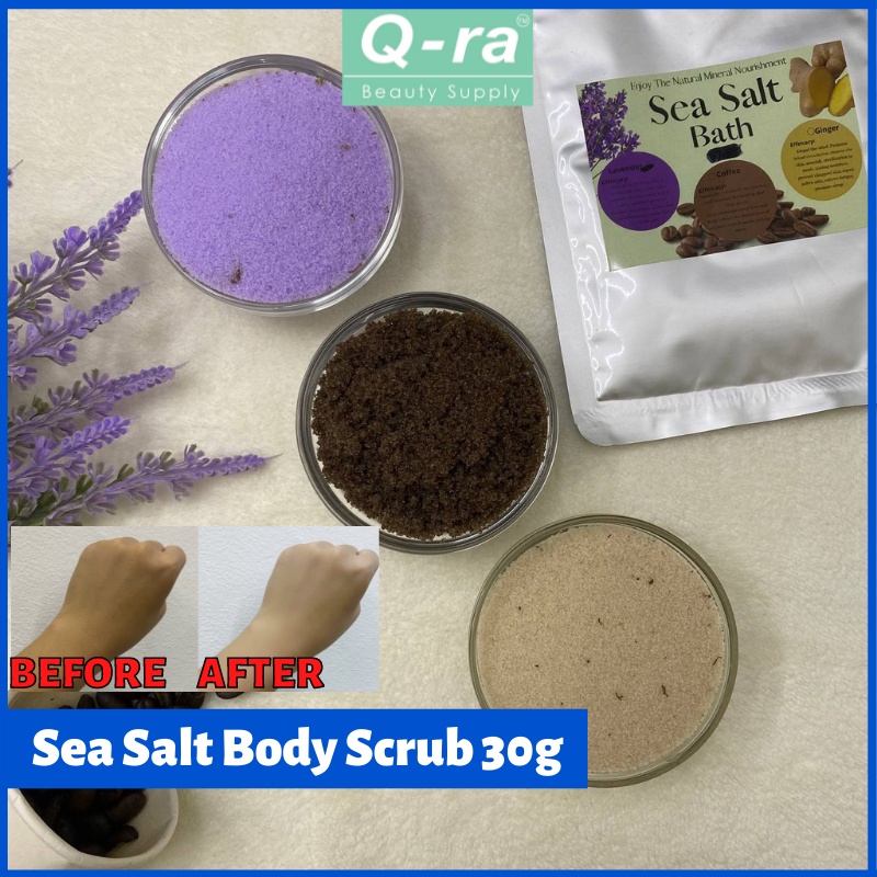 Travel Body Scrub Whitening Bath Body Scrub Sea Salt / Bath & Body Care Beauty 30g Lavender/Ginger/Coffee