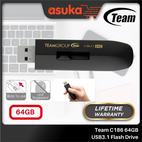 Team C186 64GB USB3.1 Flash Drive