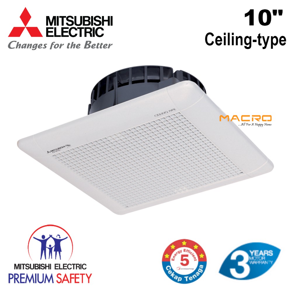 Mitsubishi 10 8 6 Ceiling Type Ventilation Exhaust Fan