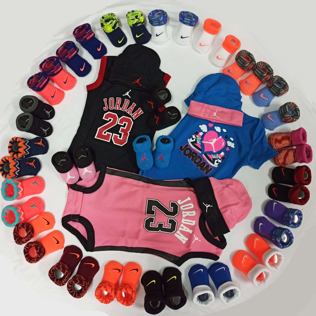 Nike Air Jordan Baby Newborn Socks & Infant Set | Shopee Malaysia