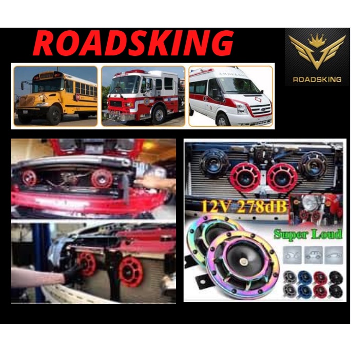 CAR 12V Supertone Dual Grille Horn Compact Super Tone kereta horn MYVI WIRA AXIA ALZA PERSONA VIOS