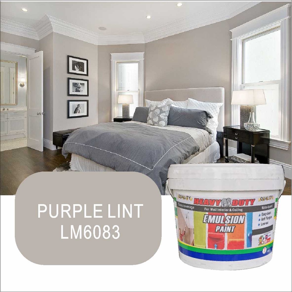 LM6038 PURPLE LINT ( 7L ) HEAVY DUTY EMULSION PAINT Cat Interior