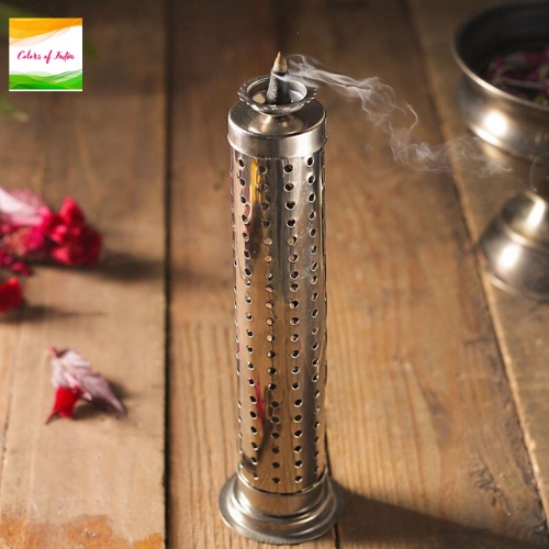 Stainless Steel Incense Stick Holder Agarbatti Stand With Dhoop Holder Incense Sambrani Holder