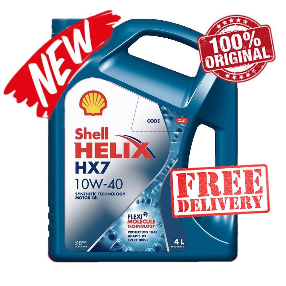 Shell Helix HX7 10W40 SN PLUS/CF Semi Synthetic Engine Oil (4L) 10W40