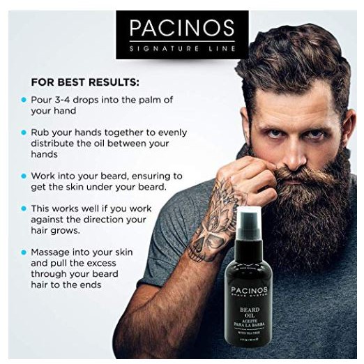 Pacinos Beard Oil For Men 60ml 2 Oz Shopee Malaysia