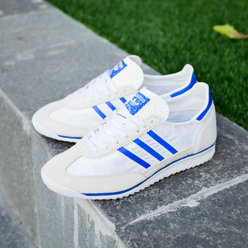 Adidas sl72 white blue original Shoes Made in Indonesia Shopee Malaysia