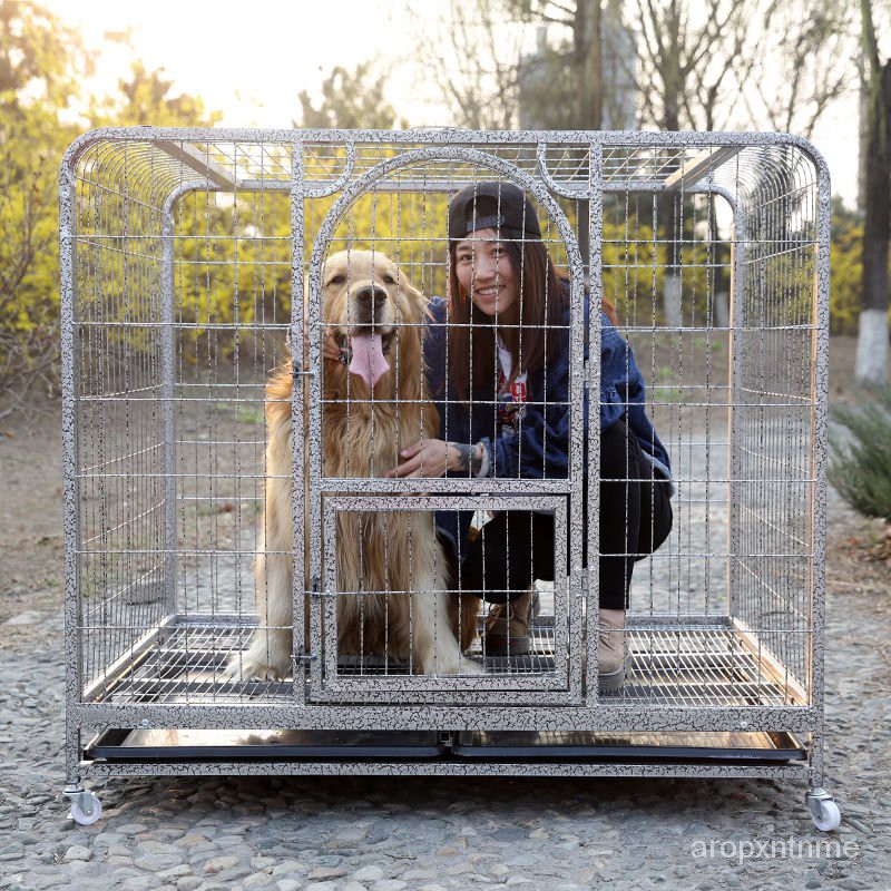 Rabbit Cage 狗笼子大型犬室内带厕所金毛拉布拉多中型狗笼加粗小型犬宠物笼子 Shopee Malaysia