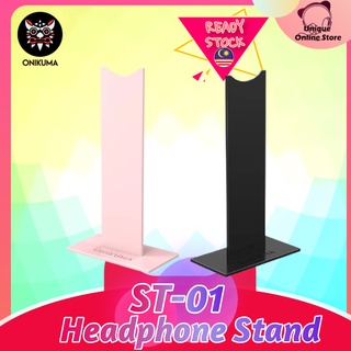 Onikuma ST-01 Stylish Black ABS Hanger Over The Ear Gaming Handset Headphone Earphone Desktop Display PC Holder Stand