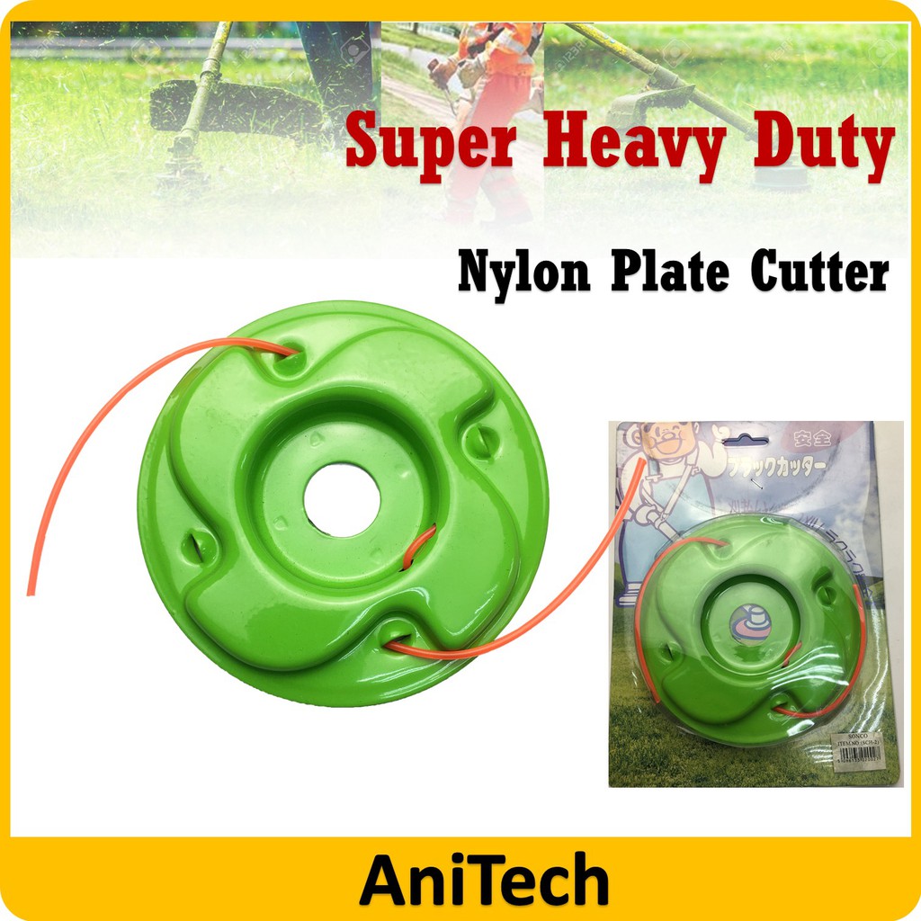 Super Heavy Duty Brush Cutter Nylon Plate Cutter Tali Rumput Set Grass