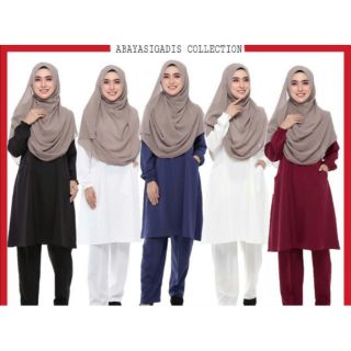 SET SUIT BAJU BLOUSE DAN SELUAR UMRAH TRAVEL HAJI MUSLIMAH SET SUIT BAJU BLOUSE DAN SELUAR UMRAH TRAVEL HAJI MUSLIMAH
