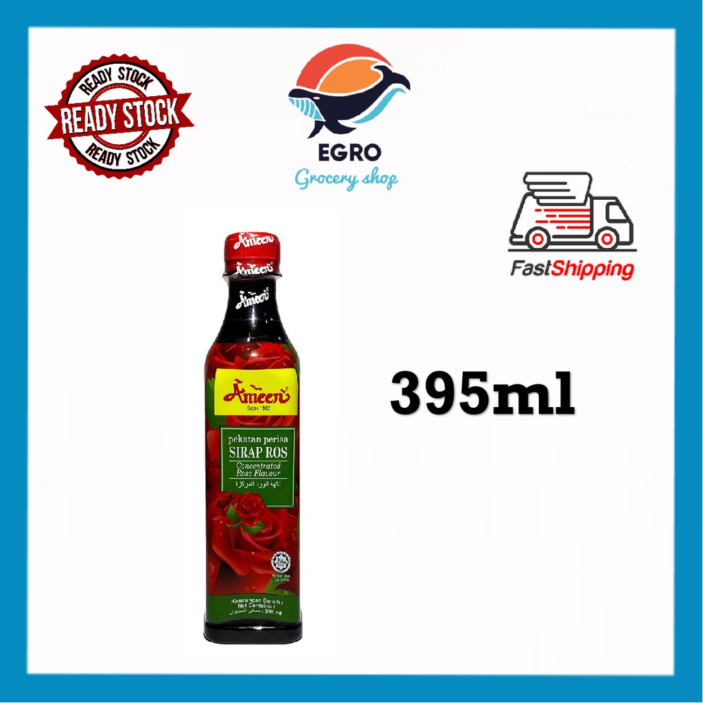 Ameen Sirap Ros Syrup Rose Flavour 395ml Shopee Malaysia