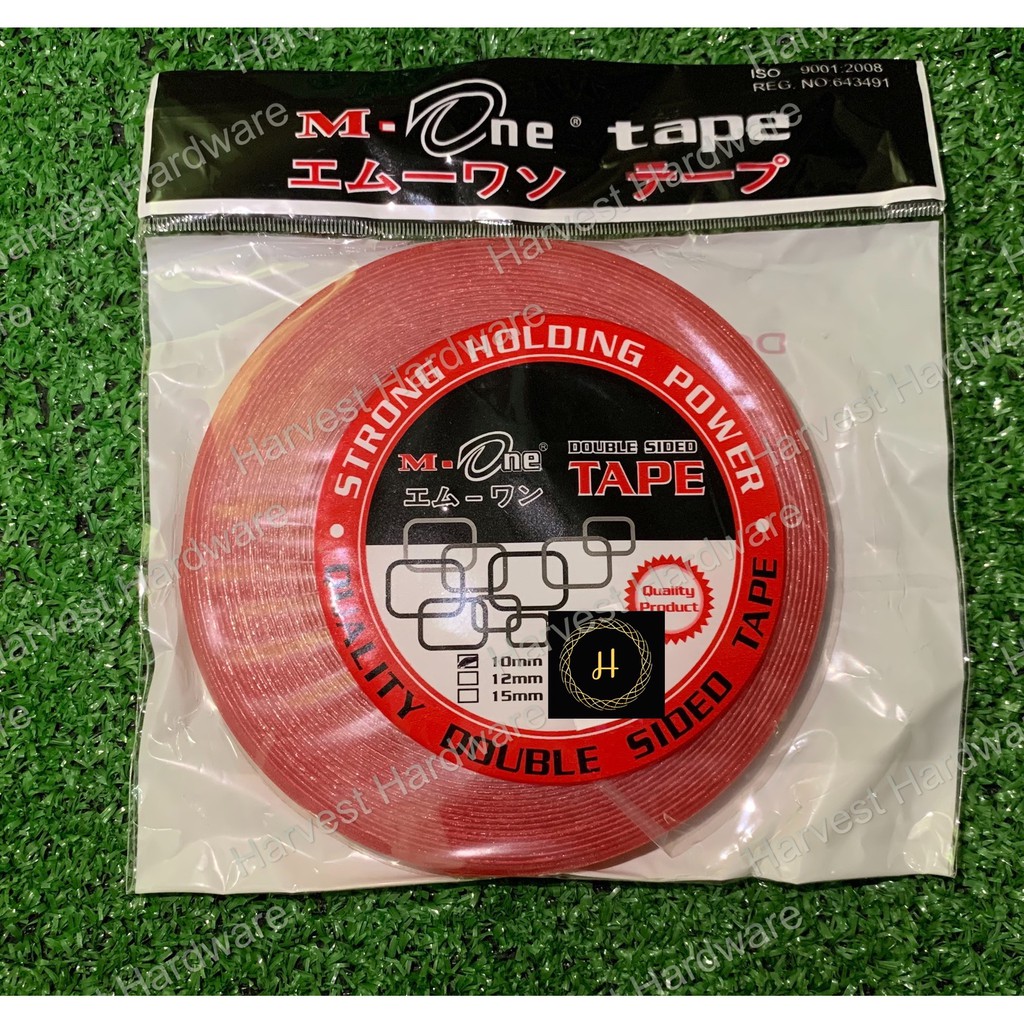 M One Double Sided Tape Transparent Acrylic Foam Tape 10mmx9y Shopee Malaysia