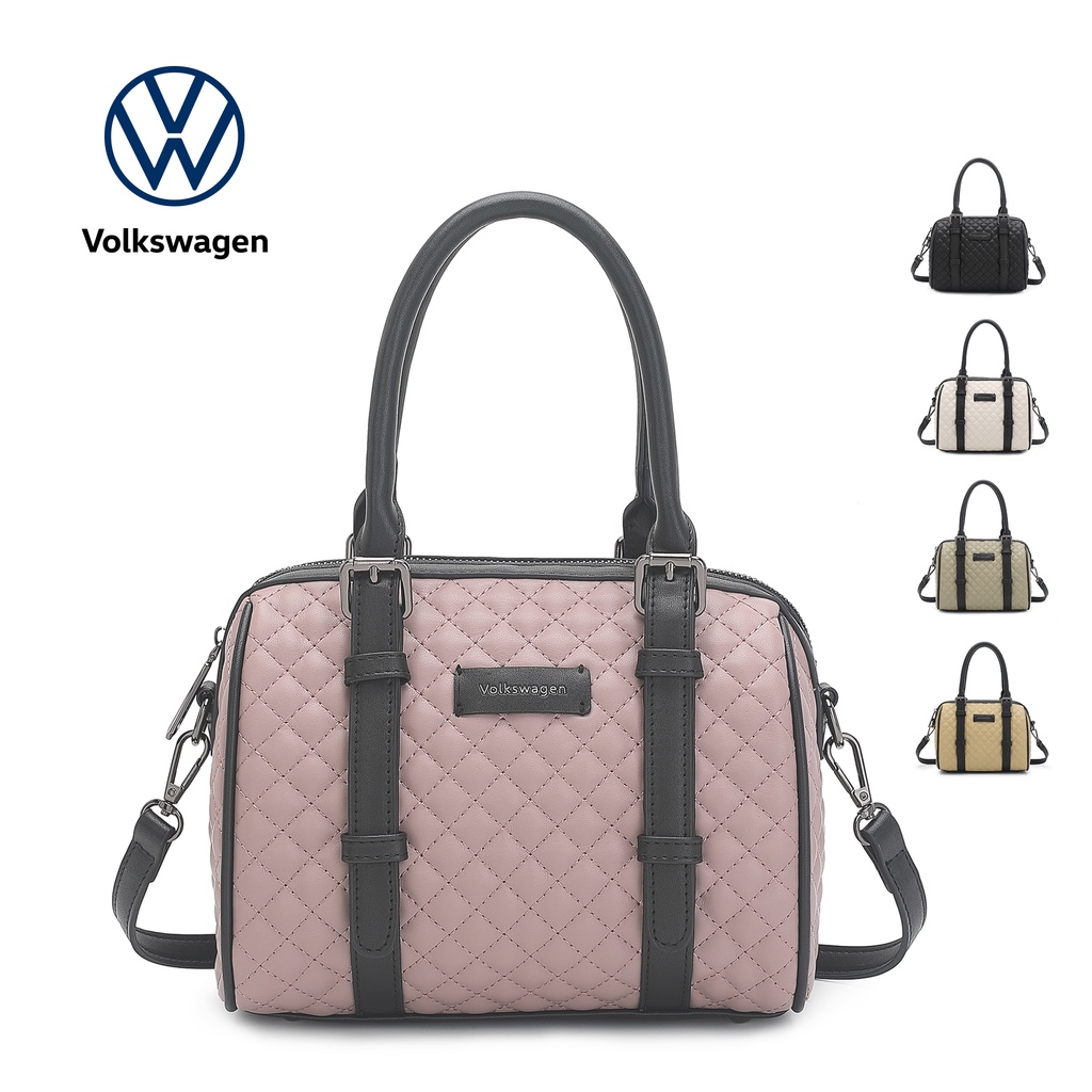Volkswagen Quilted Ladies Top Handle Sling Bag KBU 7912 Multi Color