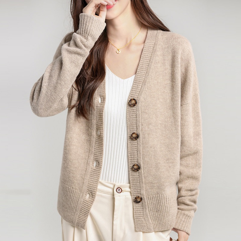 Women's Winter Casual Cardigan Sweater Knit Button Down Long Sleeve Open  Front Chunky Cable Knit Loose Cardigans Outwear | Shopee Malaysia
